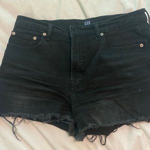 Gap black cutoff Jean shorts size 30